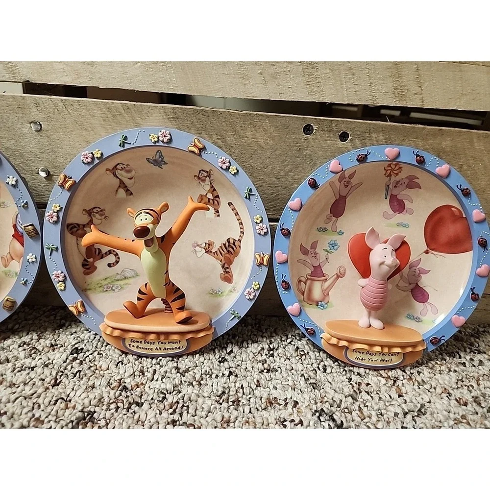 Lot Of 4 Pooh Bear & Friends Bradford‎ Exchange Plates